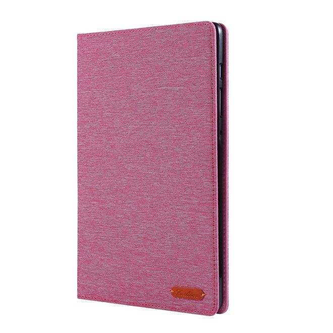 Samsung Galaxy Tab S6 Hülle - Case aus Stoff/Kunstleder - mit Standfunktion - pink