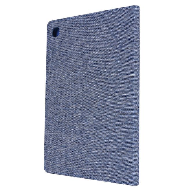Samsung Galaxy Tab S6 Lite Hülle - Case aus Stoff/Kunstleder - mit Standfunktion - blau