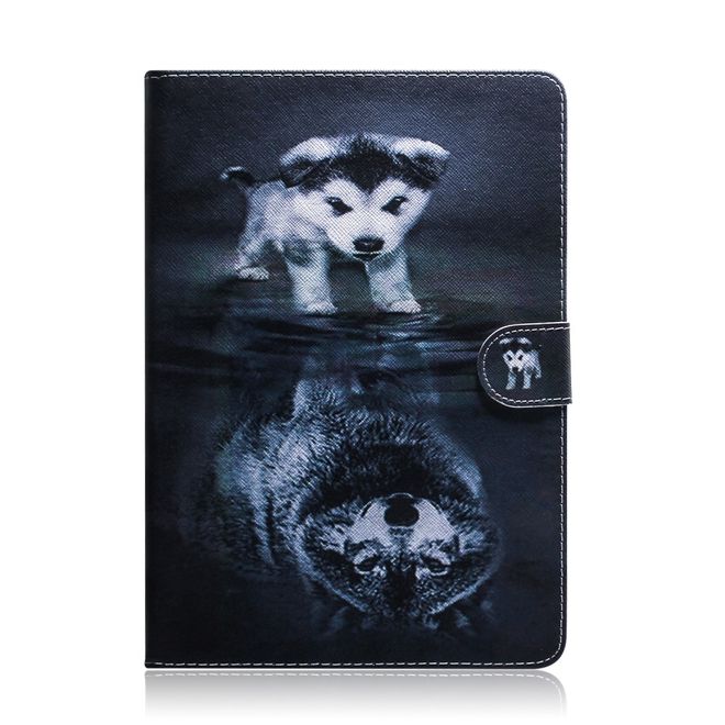 Samsung Galaxy Tab A 8.4 (2020) Hülle - Smart Kunstleder Case - mit Standfunktion - Wolf
