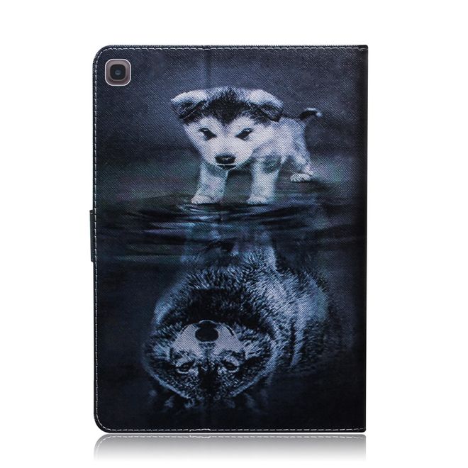 Samsung Galaxy Tab A 8.4 (2020) Hülle - Smart Kunstleder Case - mit Standfunktion - Wolf