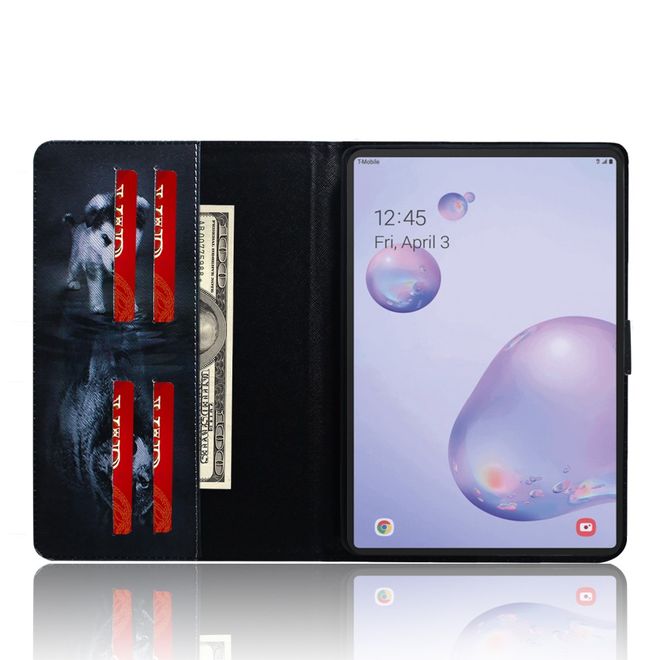 Samsung Galaxy Tab A 8.4 (2020) Hülle - Smart Kunstleder Case - mit Standfunktion - Wolf