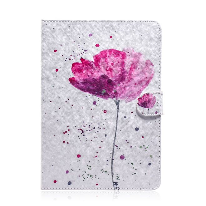 Samsung Galaxy Tab A 8.4 (2020) Hülle - Smart Kunstleder Case - mit Standfunktion - schlichte Blume
