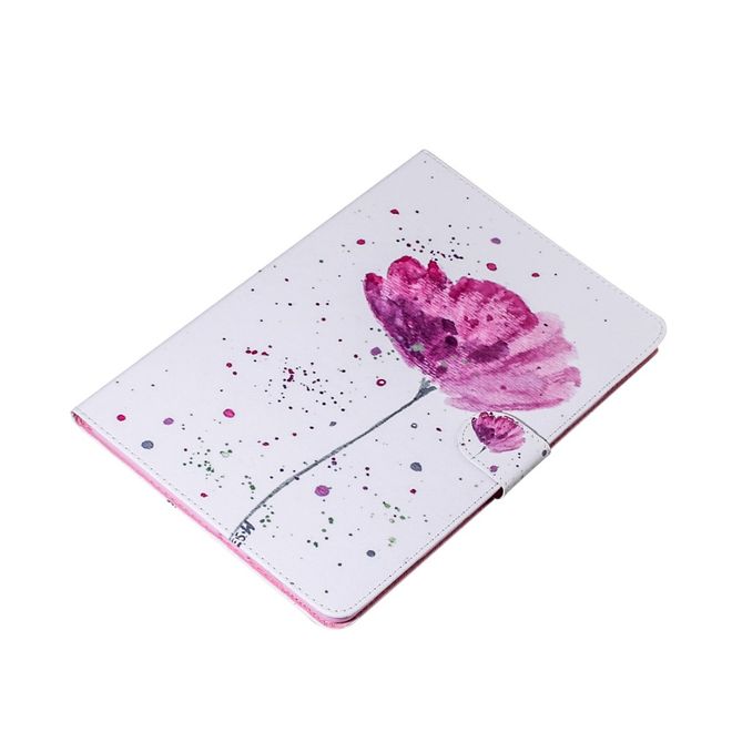 Samsung Galaxy Tab A 8.4 (2020) Hülle - Smart Kunstleder Case - mit Standfunktion - schlichte Blume