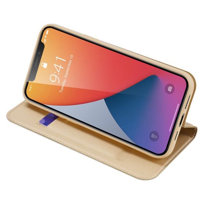 Dux Ducis - iPhone 12 Pro Max Hülle - Handy Bookcover - Skin Pro Series - gold