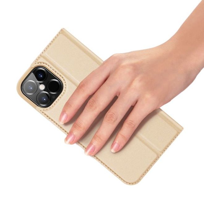 Dux Ducis - iPhone 12 Pro Max Hülle - Handy Bookcover - Skin Pro Series - gold