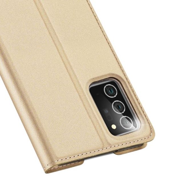 Dux Ducis - Samsung Galaxy Note 20 Hülle - Handy Bookcover - Skin Pro Series - gold