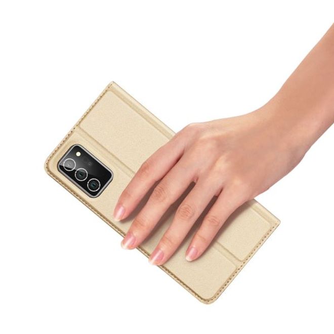 Dux Ducis - Samsung Galaxy Note 20 Hülle - Handy Bookcover - Skin Pro Series - gold