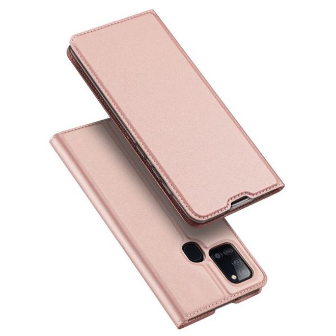 Dux Ducis - Samsung Galaxy A21s Hülle - Handy Bookcover - Skin Pro Series - rosegold