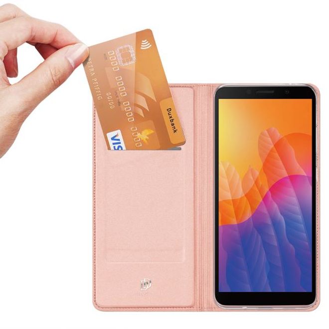 Dux Ducis - Huawei Y5p Hülle - Handy Bookcover - Skin Pro Series - rosegold