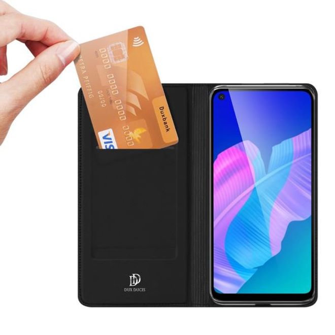 Dux Ducis - Huawei P40 Lite E Hülle - Handy Bookcover - Skin Pro Series - schwarz