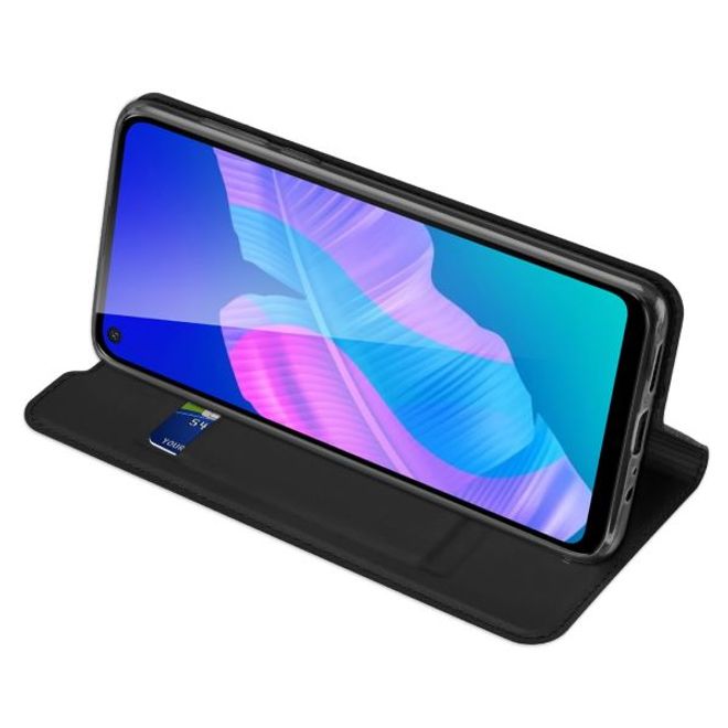 Dux Ducis - Huawei P40 Lite E Hülle - Handy Bookcover - Skin Pro Series - schwarz