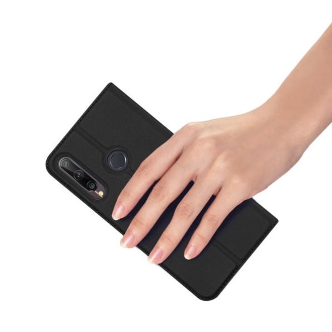 Dux Ducis - Huawei P40 Lite E Hülle - Handy Bookcover - Skin Pro Series - schwarz