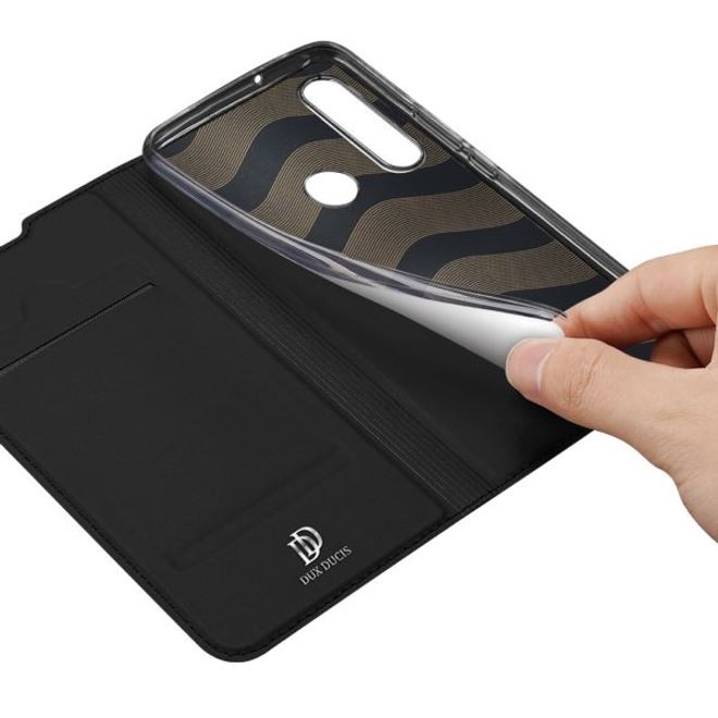 Dux Ducis - Huawei P40 Lite E Hülle - Handy Bookcover - Skin Pro Series - schwarz