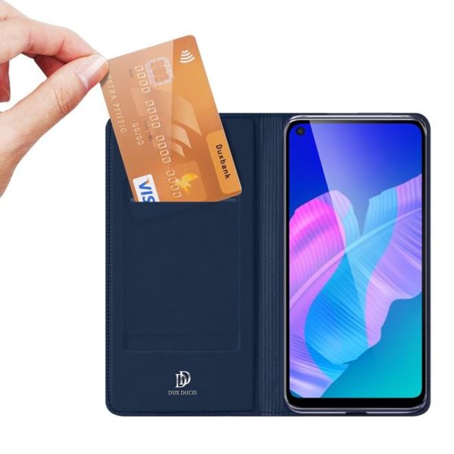 Dux Ducis - Huawei P40 Lite E Hülle - Handy Bookcover - Skin Pro Series - blau