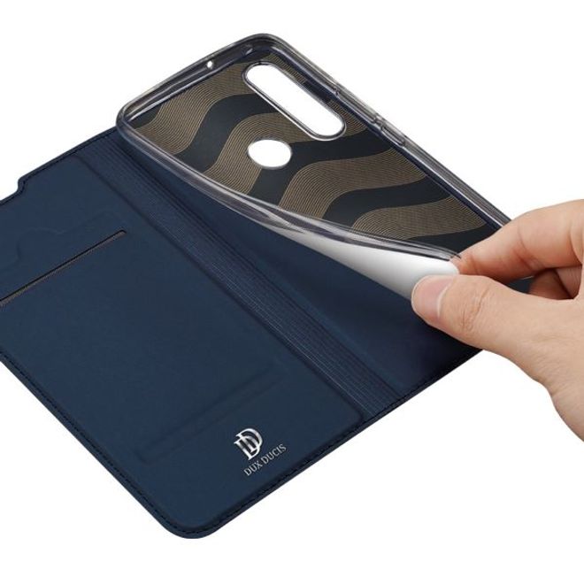 Dux Ducis - Huawei P40 Lite E Hülle - Handy Bookcover - Skin Pro Series - blau