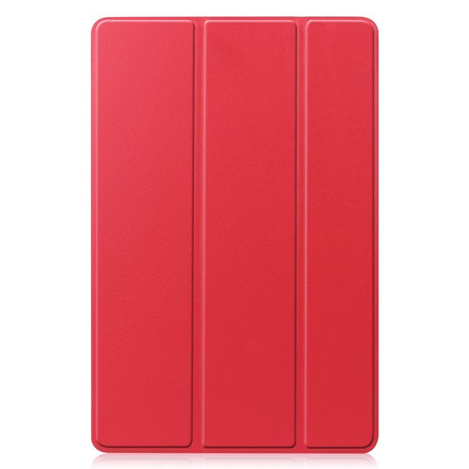 Samsung Galaxy Tab S7 Hülle - Dreifach faltbares Leder Case - rot