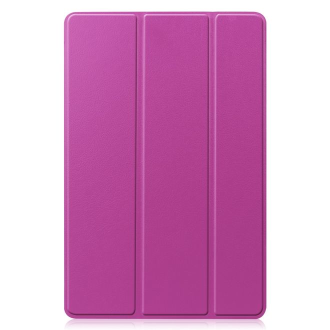 Samsung Galaxy Tab S7 Hülle - Dreifach faltbares Leder Case - purpur