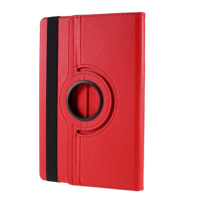 Samsung Galaxy Tab S7 Hülle - 360° rotierbares Case aus Leder - rot