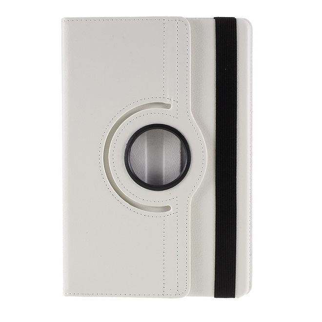 Samsung Galaxy Tab S7 Hülle - 360° rotierbares Case aus Leder - weiss