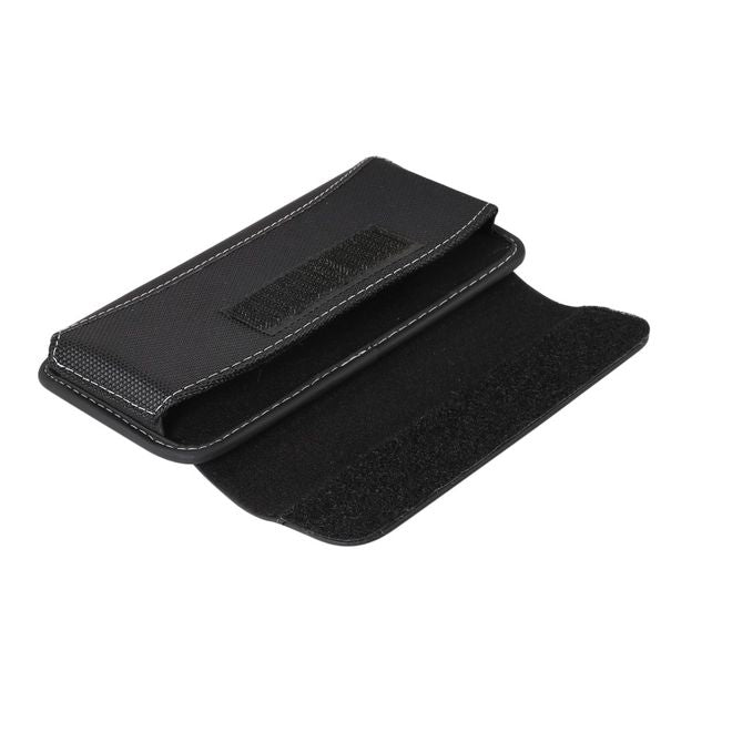 Universelles Oxford Stoff Etui mit Gürtelclip - Smartphones bis 5.5 Zoll - schwarz