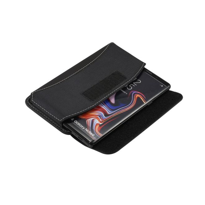 Universelles Oxford Stoff Etui mit Gürtelclip - Smartphones bis 6.5 Zoll - schwarz