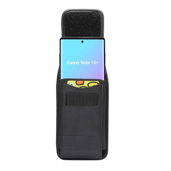 Universelles Oxford Stoff Etui mit Gürtelclip - Handys bis 6.3 Zoll - schwarz