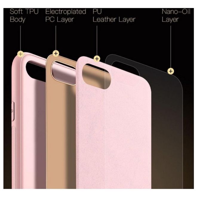 Dux Ducis - iPhone SE (2022) / SE (2020) / 8 / 7 Hülle - Handy Bookcover - Yolo Series - rosa