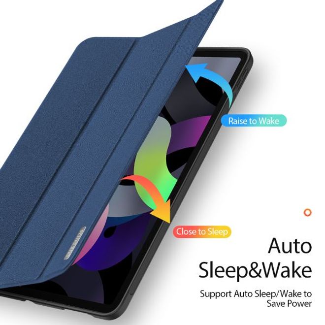 Dux Ducis - iPad Air (2022) / iPad Air (2020) Hülle - Apple Pencil Schutzfach - Domo Series - blau