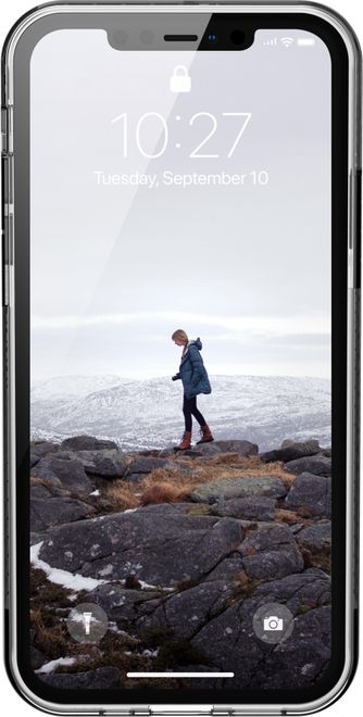 UAG - iPhone 12 / iPhone 12 Pro Handyhülle - federleichtes Backcover - Lucent Series - silber