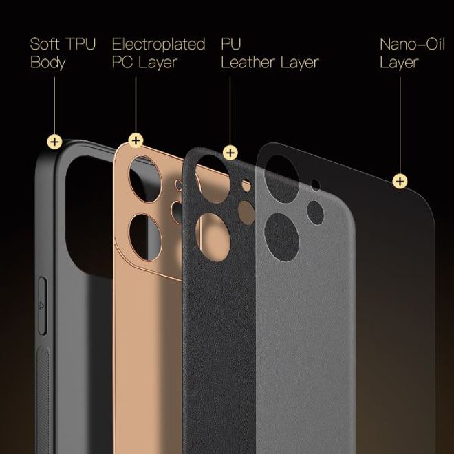Dux Ducis - iPhone 12 mini Hülle - Edles Hardcase - Yolo Series - schwarz