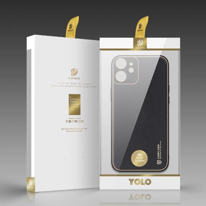 Dux Ducis - iPhone 12 mini Hülle - Edles Hardcase - Yolo Series - schwarz