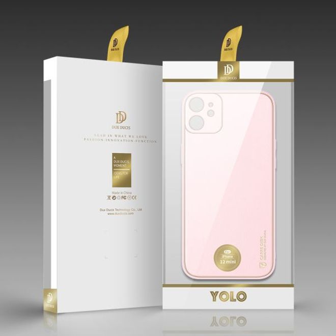 Dux Ducis - iPhone 12 mini Hülle - Edles Hardcase - Yolo Series - pink
