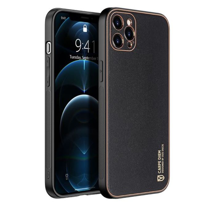 Dux Ducis - iPhone 12 Pro Hülle - Edles Hardcase - Yolo Series - schwarz