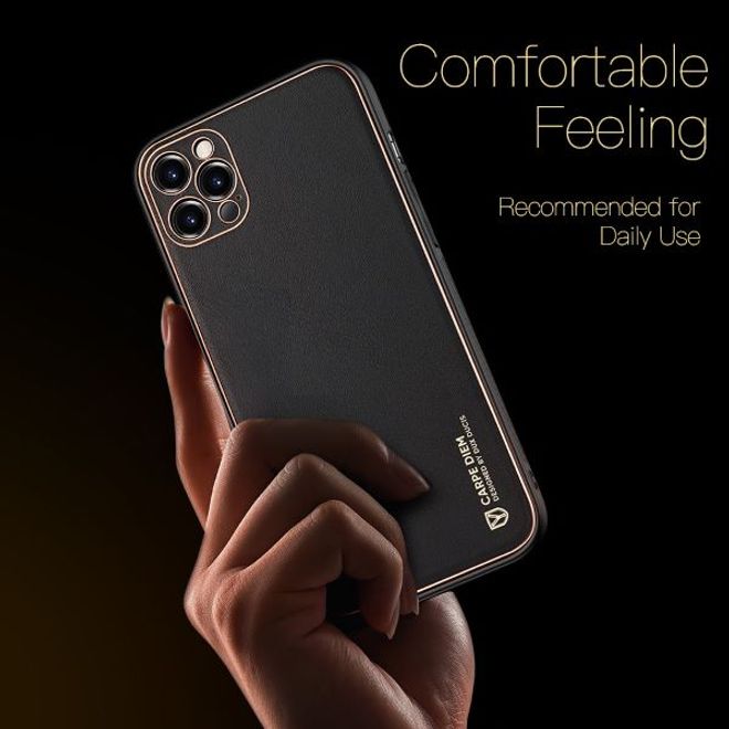 Dux Ducis - iPhone 12 Pro Hülle - Edles Hardcase - Yolo Series - schwarz