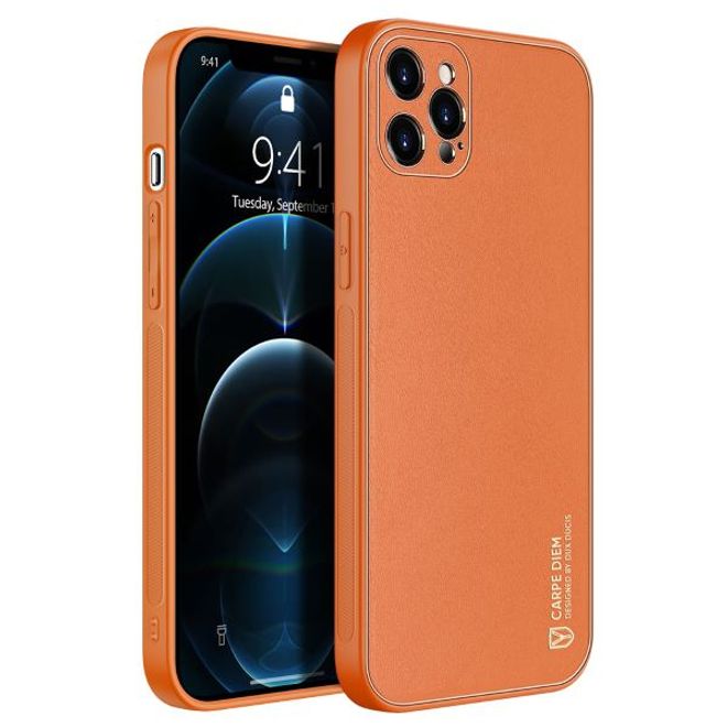 Dux Ducis - iPhone 12 Pro Hülle - Edles Hardcase - Yolo Series - orange