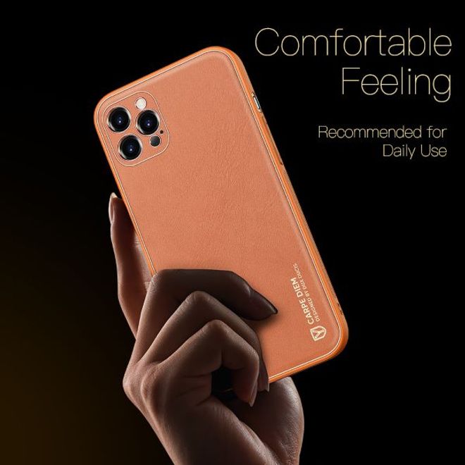 Dux Ducis - iPhone 12 Pro Hülle - Edles Hardcase - Yolo Series - orange