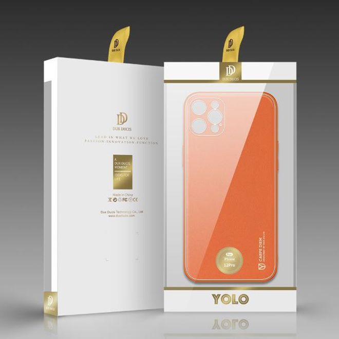 Dux Ducis - iPhone 12 Pro Hülle - Edles Hardcase - Yolo Series - orange