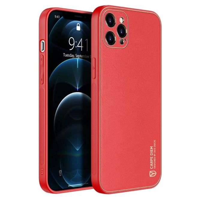 Dux Ducis - iPhone 12 Pro Hülle - Edles Hardcase - Yolo Series - rot