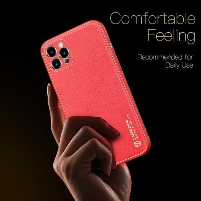 Dux Ducis - iPhone 12 Pro Hülle - Edles Hardcase - Yolo Series - rot