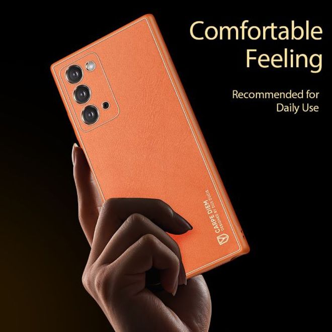 Dux Ducis - Samsung Galaxy Note 20 Hülle - Edles Hardcase - Yolo Series - orange