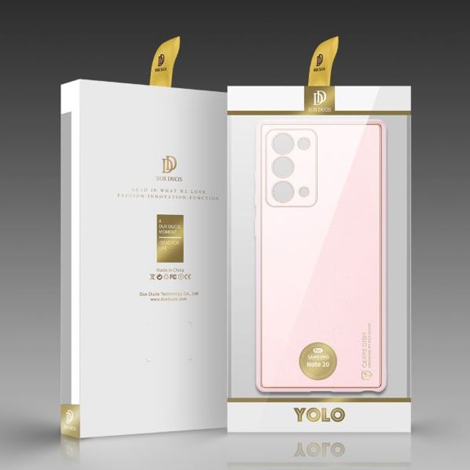 Dux Ducis - Samsung Galaxy Note 20 Hülle - Edles Hardcase - Yolo Series - pink