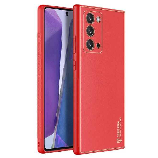 Dux Ducis - Samsung Galaxy Note 20 Hülle - Edles Hardcase - Yolo Series - rot