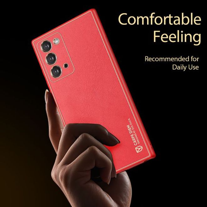 Dux Ducis - Samsung Galaxy Note 20 Hülle - Edles Hardcase - Yolo Series - rot