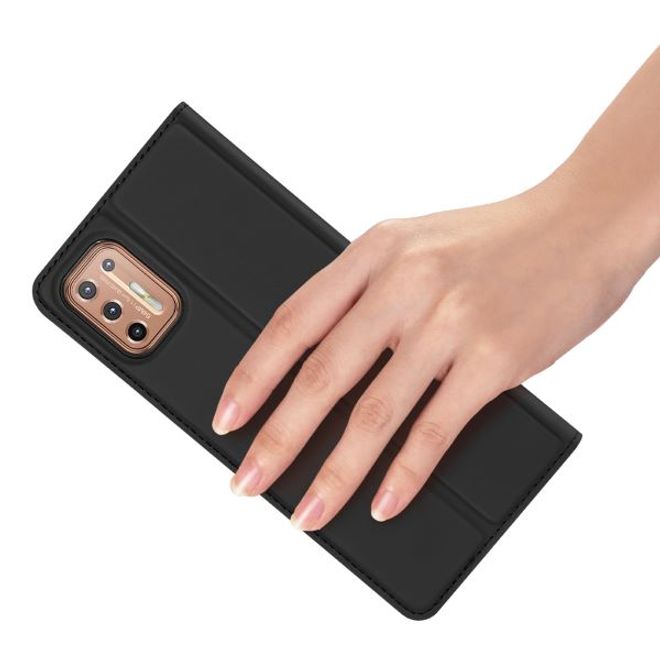 Dux Ducis - Motorola Moto G9 Plus Hülle - Handy Bookcover - Skin Pro Series - schwarz
