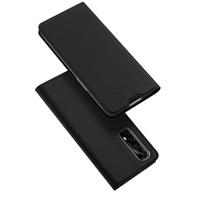 Dux Ducis - Realme 7 Hülle - Handy Bookcover - Skin Pro Series - schwarz