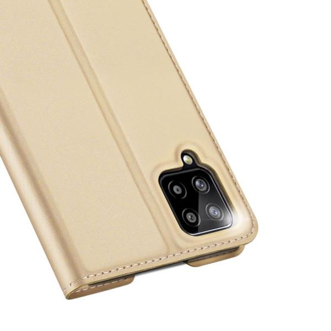 Dux Ducis - Samsung A12 Hülle - Handy Bookcover - Skin Pro Series - gold