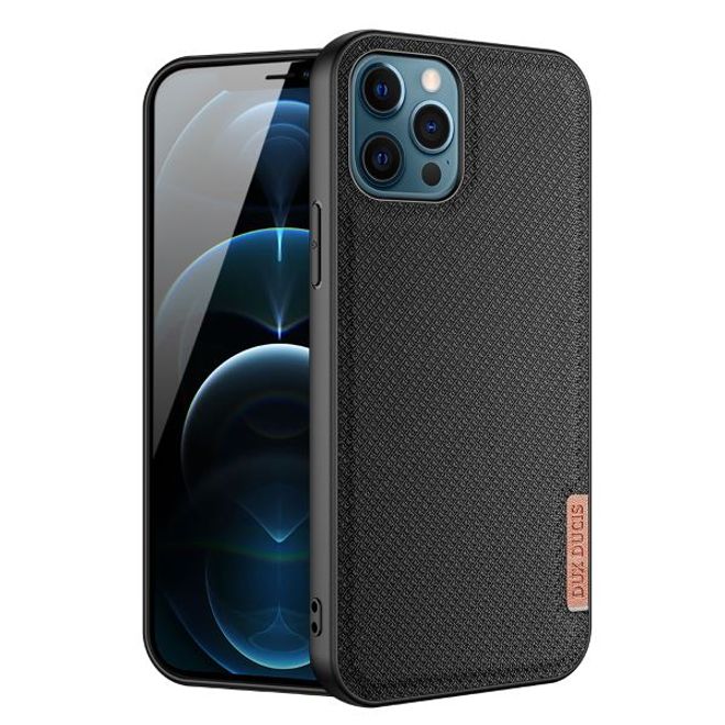 Dux Ducis - iPhone 12 / iPhone 12 Pro Hülle - Schickes Hardcase - Fino Series - schwarz