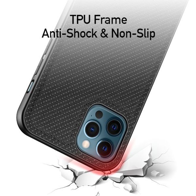 Dux Ducis - iPhone 12 / iPhone 12 Pro Hülle - Schickes Hardcase - Fino Series - schwarz