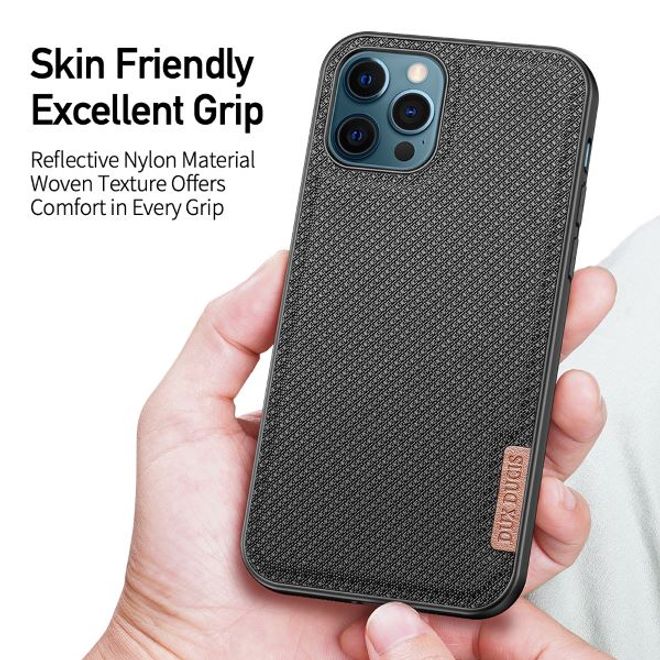 Dux Ducis - iPhone 12 / iPhone 12 Pro Hülle - Schickes Hardcase - Fino Series - schwarz