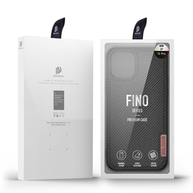 Dux Ducis - iPhone 12 / iPhone 12 Pro Hülle - Schickes Hardcase - Fino Series - schwarz